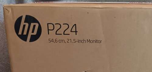 New in Box HP P224 21.5-inch Full HD LED Monitor, Power Cord, Documentation Retail 4k