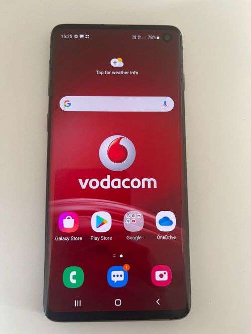 SAMSUNG S10 SINGLE SIM 8GB RAM 128 GB MEMORY MINT CONDITION