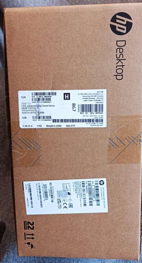 New in Box HP ProDesk 600 G6 SFF i3 10th Gen, 8GB RAM, 512GB SSD, Keyboard, Mouse Bundle