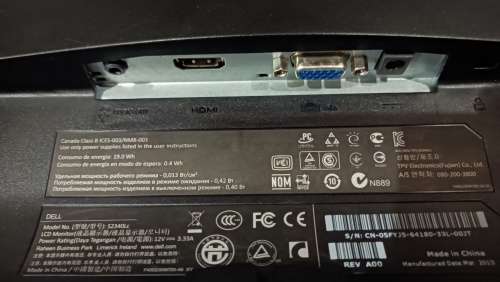 Dell S2340Lc 23` Full HD 1920x1080p LED IPS Monitor, HDMI and VGA ports