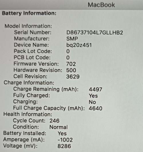 MacBook 12` Retina 2017, Model A1534, Intel i5@1.3GHz, 8GB RAM, 500GB SSD, MacOS High Sierra