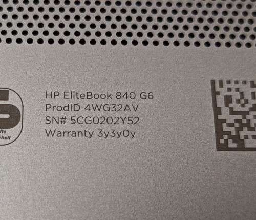 HP EliteBook 840 G6, Intel 8th Gen i7-8665U,16GB RAM, 256GB m.2 SSD, 14` FHD LED Display, Windows 11