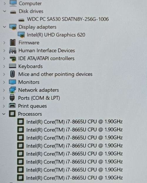 HP EliteBook 840 G6, Intel 8th Gen i7-8665U,16GB RAM, 256GB m.2 SSD, 14` FHD LED Display, Windows 11