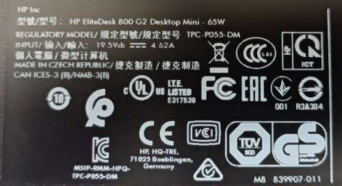 HP EliteDesk 800 G2 DM, 6th Gen Intel i5-6500@3.2GHz, 8GB RAM, 500GB Hard Drive, Windows 11 Pro