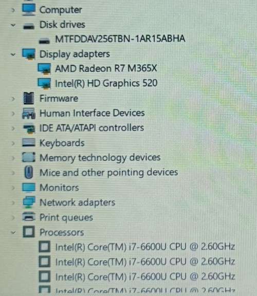 HP EliteBook 850 G3, Intel i7-6600U@2.81GHz, Radeon R7-M365X GPU, 8GB RAM, 256GB m.2 SSD, 15` FHD