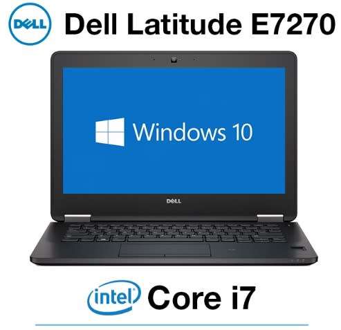Dell Latitude E7270, Intel i7-6600U@2.8GHz, 16GB RAM, 512GB NVMe SSD, 12.5` FHD Display, Windows 11