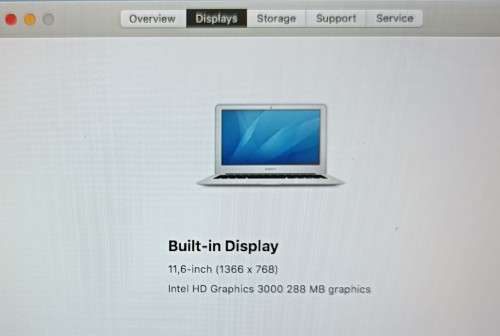 Apple MacBook Air 11-inch , Model A1465, New Battery, i5@1.6GHz, 2GB RAM, 60GB SSD,MacOS High Sierra