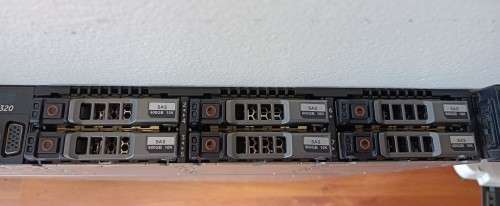 Dell PowerEdge R320 1U Server, Intel Xeon E5-2440@2.4GHz, 32GB RAM, 2x 146GB 15k HDD, 5x600GB 15k HD