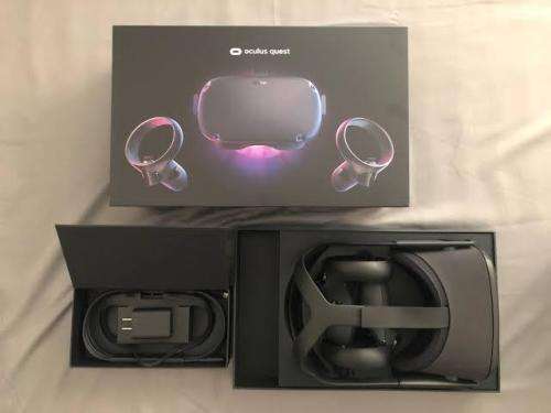 OCULUS QUEST 64GB ALL IN ONE VR HEADSET MINT  AS NEW BOX OPENED  JUST FOR TESTING RETAIL 15K
