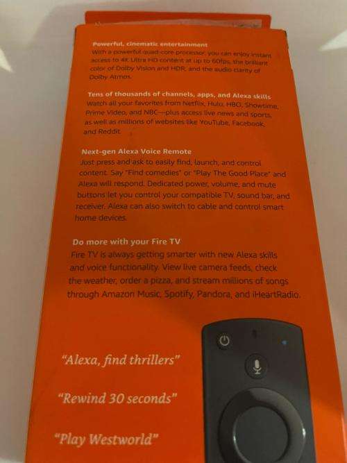 Amazon Fire Tv Stick 4K 2nd Gen  With Alexa Voice Remote New Open Box