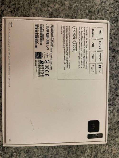 APPLE TV 4K HDR 32GB MODEL A1842 MINT CONDITION AS NEW