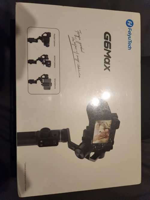 FeiyuTech G6 Max Handheld Gimbal Stabilizer for Pocket Action Sport Camera New Sealed