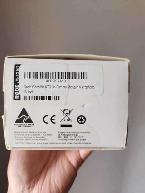 Rode Videomic NTG Microphone Mic Interview Microphone Voice Recording New Sealed