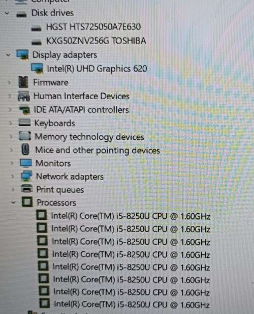 HP ProBook 450 G5 8th Gen Intel Core i5-8250U, 8GB RAM, 256GB NVMe SSD, 500GB HDD, 15.6` FHD Display