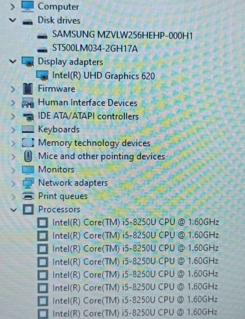 HP ProBook 430 G5, Intel 8th Gen i5-8250U@1.8GHz, 8GB RAM, 256GB m.2 SSD, 500GB HDD, 14` HD Display