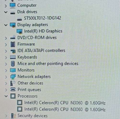 Lenovo IdeaPad 110-15IBR, Intel Celeron N3060@1.6GHz, 4GB RAM, 500GB HDD, 15.6` HD Display, Win11