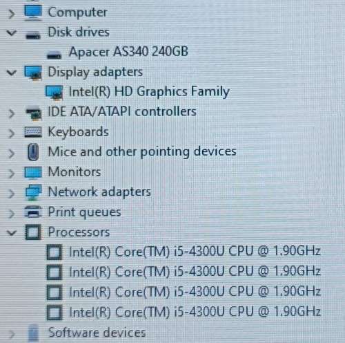 Lenovo ThinkPad T450, Intel i5-4300U@1.9GHz, 8GB RAM, 240GB SSD, 14` HD Display (1600x900), Win11