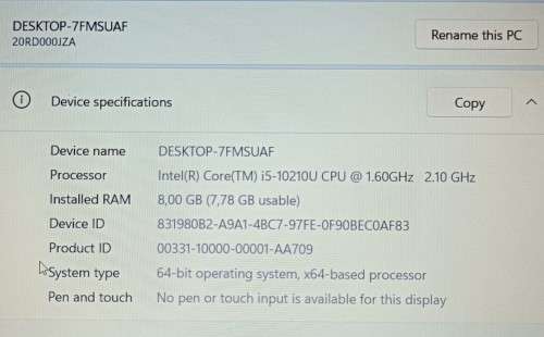 Lenovo ThinkPad E15, 10th Gen Intel i5-10210U@2.1GHz, 8GB RAM, 512GB NVMe SSD, 500GB HDD, 15.6 FHD