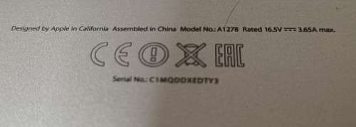 APPLE Macbook Pro A1278 Core i5-3210M, 4 GB RAM, 500 GB HDD,13.3 inch 1280x800 Display, OS X Catalin