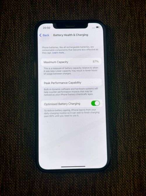 I PHONE 12 PRO PHYSICAL DUAL SIM 256GB 87% BATT HEALTH MINT CONDITION