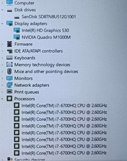 Lenovo ThinkPad P50 Intel i7 Laptop with Nvidia GPU, 32GB RAM, 512GB m.2 SSD, 15.6` FHD Display