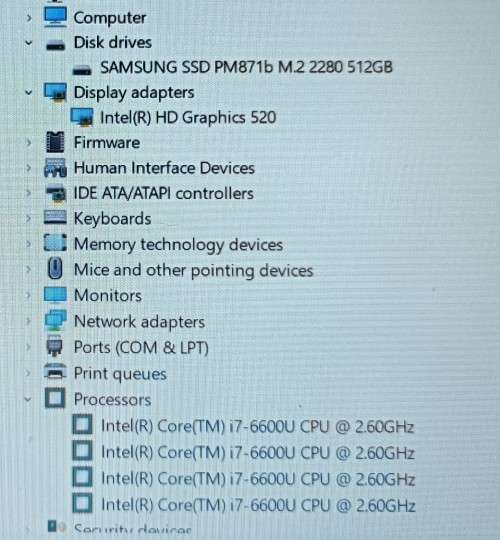 HP EliteBook 850G3, Intel i7-6600U@2.6GHz, 8GB RAM, 512GB m.2 SSD, 15.6` FHD Display, Windows 11