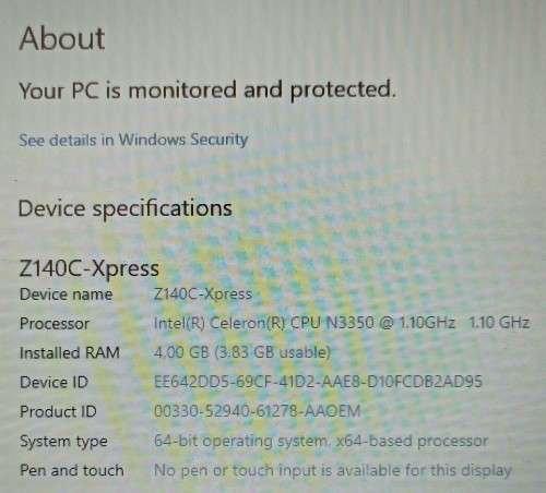 Mecer MyLife Z140C-Xpress Intel Dual Core, 4GB, 64GB eMMC, 14` Notebook