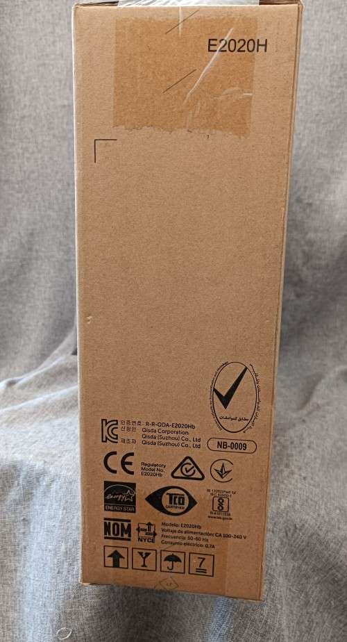 New in sealed box - Dell E2020H Monitor, 19.5` LED Display, 1600x900 resolution, VGA and DisplayPort