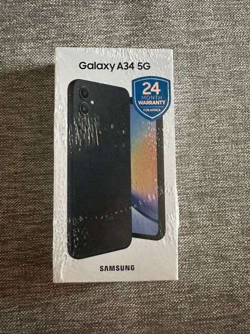 Samsung A34 5G Dual Sim 128GB - Awesome Graphite New Sealed