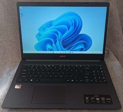 Acer Aspire 3 A315-22, AMD A4-9120e Radeon R3 @1.5GHz, 12GB RAM, 128GB NVMe SSD, 1TB HDD, 15` FHD
