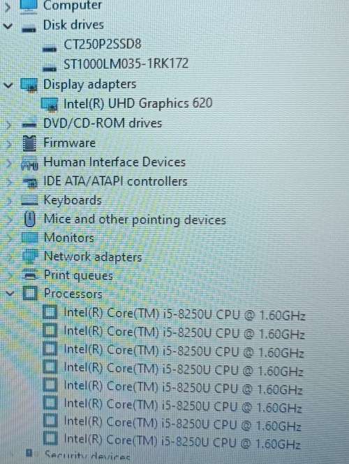 Lenovo V130-15IKB, 8th Gen i5-8250U@1.6GHz, 8GB RAM, 250GB m.2 SD, 1TB HDD, 15` HD Display