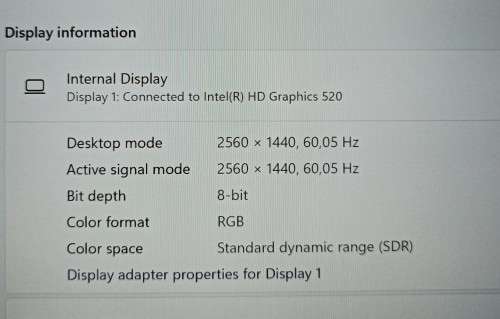 HP EliteBook 840G3, 14` WQHD 2K Display, intel i7-6500U@2.5GHz, 8GB RAM, 256GB m.2 SSD, Win11