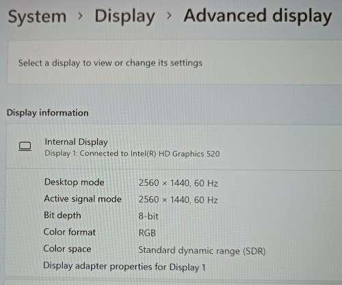 HP EliteBook 840G3, 14` WQHD 2K Display, intel i7-6500U@2.5GHz, 8GB RAM, 256GB m.2 SSD, Win11