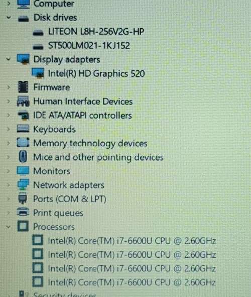 HP EliteBook 850G3, Intel i7-6600U@2.6GHz, 16GB RAM, 256GB m.2 SSD, 500GB HDD, 15.6` FHD Display