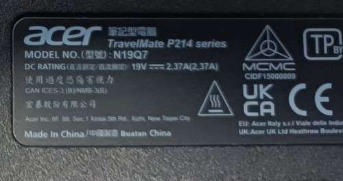 Acer TravelMate P214-53, 11th Gen i7-1165G7@2.8GHz, 16GB RAM, 512GB NVMe SSD, 14` FHD Display, Win11