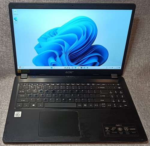 Acer Aspire A315-56, 10th Gen i5-1035G1@1GHz, 8GB RAM, 256GB NVMe SSD, 15` FHD Display, Win11