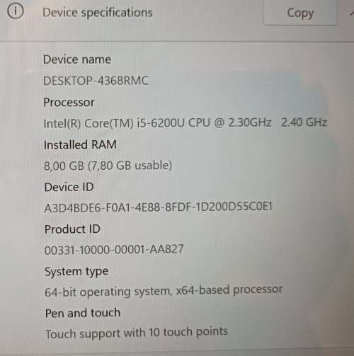 Touch Screen Lenovo Flex 3-1480,Intel i5-6200U@2.3GHz, 8GB RAM, 240GB SSD, 14` FHD Display, Win 11