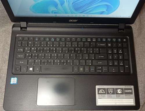 Acer Aspire ES1-572, Intel i5-7200U@2.5GHz, 8GB RAM, 480GB SSD, 15.6` HD Display, Windows 11