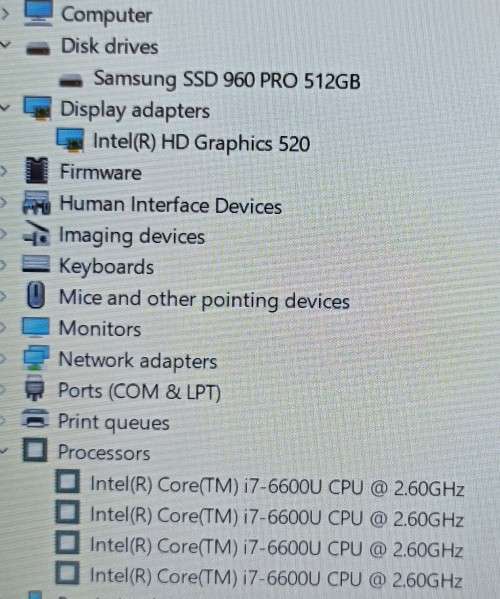 HP EliteBook Folio 1040 G3, i7-6600U@2.6GHz, 8GB RAM, 512GB m.2 SSD, 14` FHD Display, Win 11