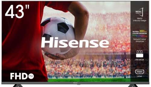 Hisense 43` A5200F Full HD LED TV with Digital Tuner (Non-Smart TV)
