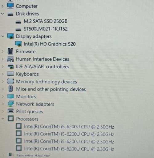HP EliteBook 840 G3, Intel i5-6200U@2.4GHz, 8GB RAM, 256GB m.2 SSD, 500GB HDD, 14` FHD Display