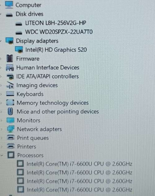 HP EliteBook 850G3, Intel i7-6600U@2.6GHz, 8GB RAM, 256GB m.2 SSD, 2TB HDD, 15` FHD Display, Win11