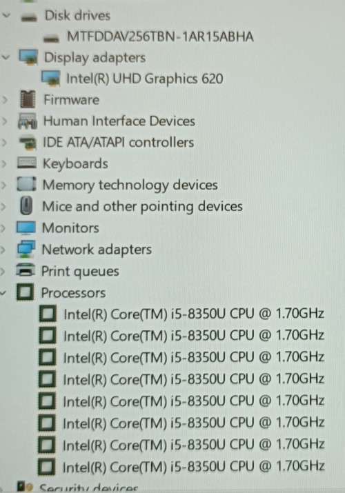 Dell Latitude 5490, 8th Gen i5-8350U@1.7GHz, 12GB RAM, 256GB m.2 SSD, 14` FHD Display, Windows 11