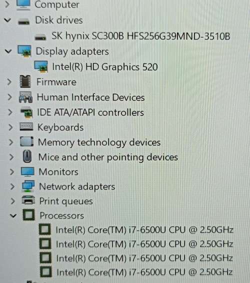 HP EliteBook 840G3,  14`QHD Display (2560x1440), i7-6500U@2.5GHz, 8GB RAM, 256GB NVMe SSD, Win11