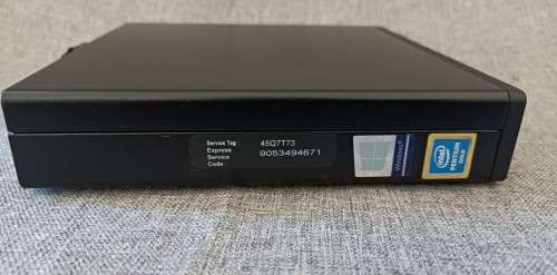 Dell OptiPlex 3080 micro, 10th Gen Intel Pentium Gold G6400T@3.4GHz, 8GB RAM,256GB NVMe SSD