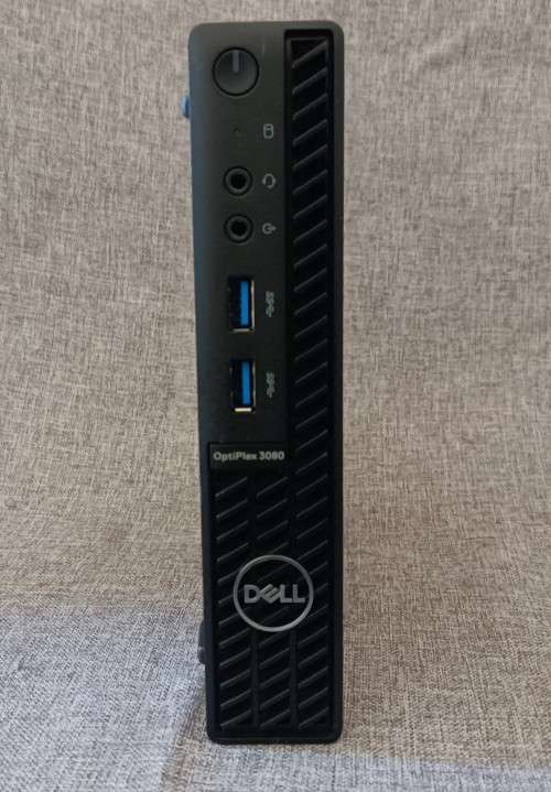 Dell OptiPlex 3080 micro, 10th Gen Intel Pentium Gold G6400T@3.4GHz, 8GB RAM,256GB NVMe SSD