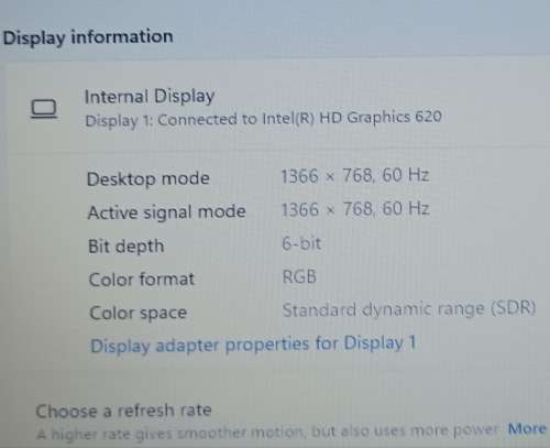 New Battery - Dell Vostro 15-3568, Intel i5-7200U@2.5GHz, 8GB RAM, 250GB SSD, 15` HD Display, Win11