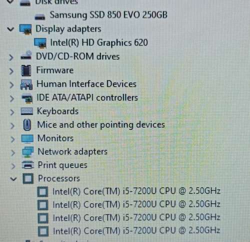 New Battery - Dell Vostro 15-3568, Intel i5-7200U@2.5GHz, 8GB RAM, 250GB SSD, 15` HD Display, Win11