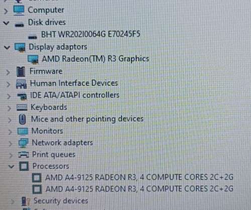 HP 14-cm0099ni, AMD  A4-9125, Radeon R3, 8GB RAM, 64GB SSD, 14` HD Display, Windows 10