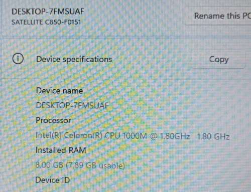 Toshiba Satellite C850-F0151, Intel Celeron 1000M@1.8GHz, 8GB RAM, 128 GB SSD, 15` HD Display